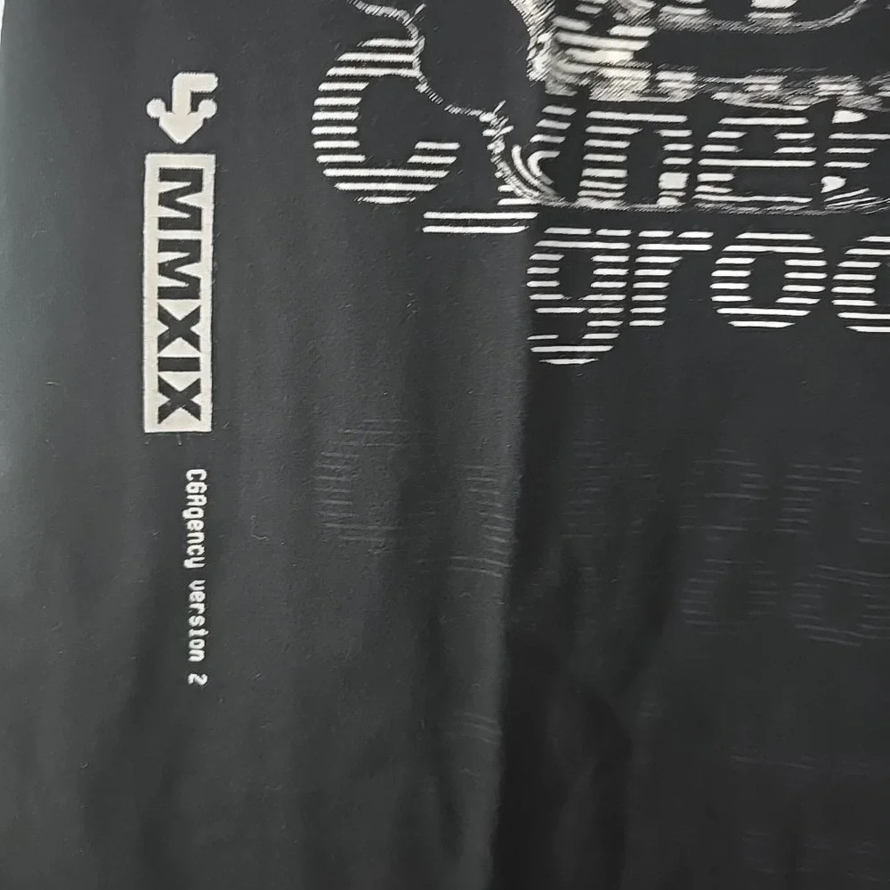 Damascus Limited Edition Black Cyber Groove Men's T-shirt‎ Sz Medium Made In USA